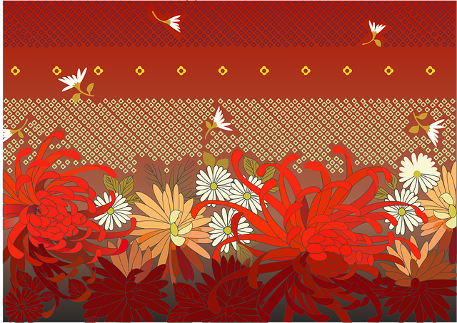 Free abstract flower background background vector