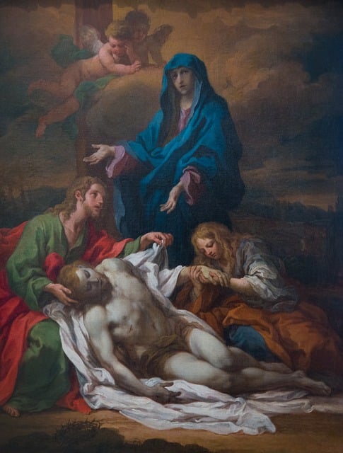 Free cross suffering pain illustration