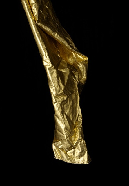 Stoff, Textil, Gold