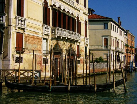 Gondel, Venetië, Water, Gebouwen