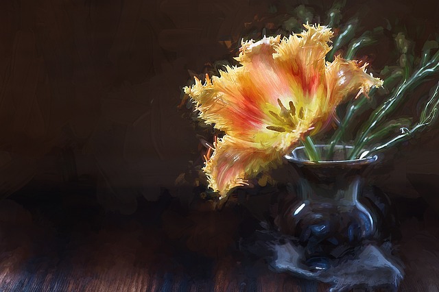 Download free HD stock image of Painting Picture Free painting picture flower illustration