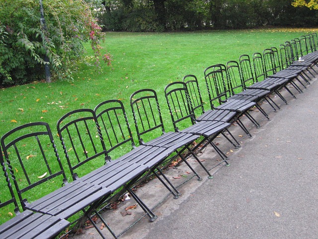 Stühle, Park, Draußen, Stuhl, Ruhe