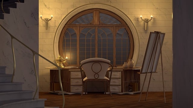 Free cgi the interior of the secession illustration