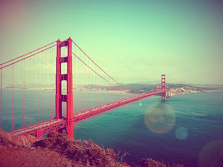 Free Golden Gate Bridge Suspension Bridge photo and picture