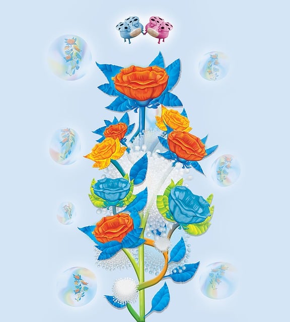 Free flower colors nature illustration