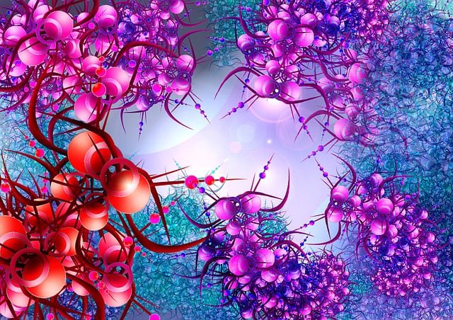 Free fractal colors background illustration