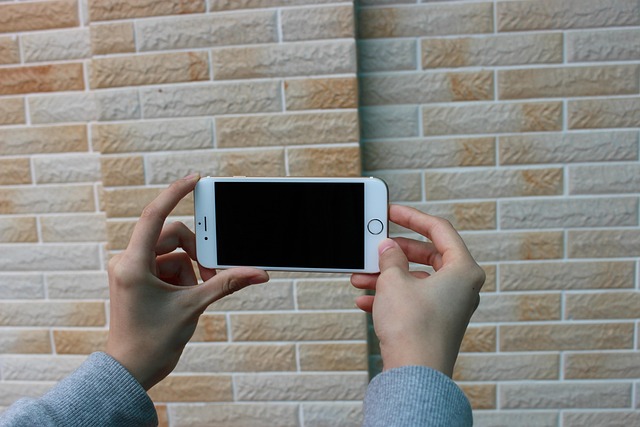 Iphone, 6S, Hånd, Telefon, Pige, Æble