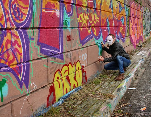 Kunst, Strassenszene, Gebäude