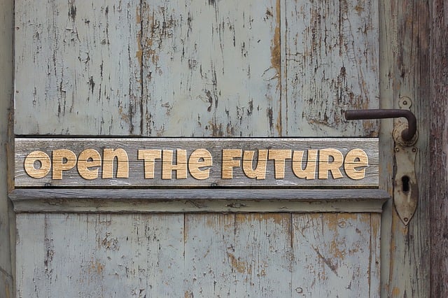 Free door future to open illustration