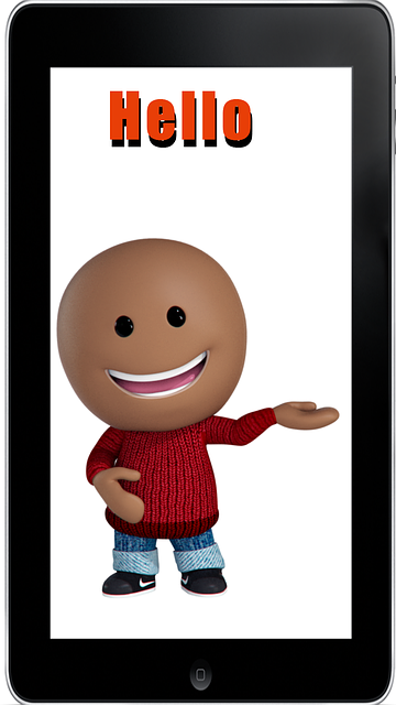 Free mobile phone tablet greeting illustration