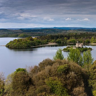Замок, Ирландский, Пейзаж