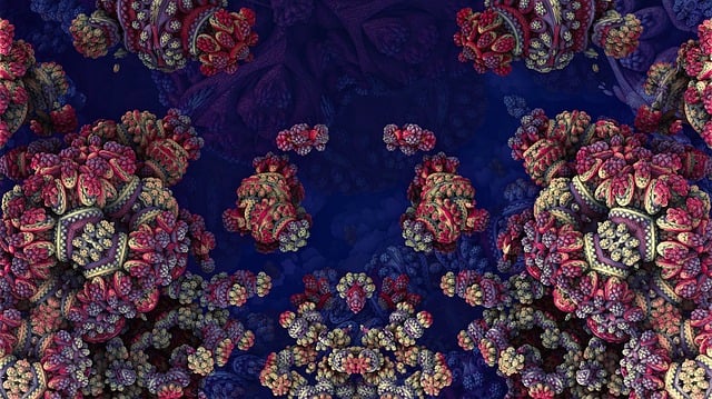 Free fractals 3d graphics illustration