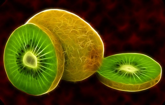 Frutas E Verduras, Fruta, Kiwi, Verde