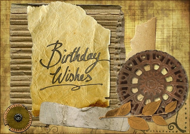 Free happy birthday greeting card illustration