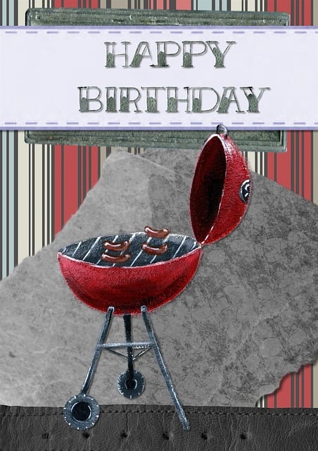 Free happy birthday greeting card illustration