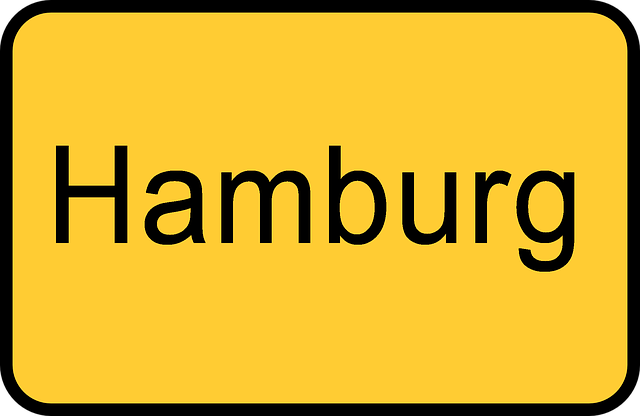 Free place-name sign hamburg entrance illustration