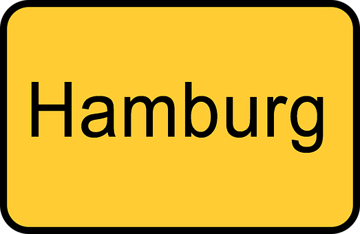 Free Place-Name Sign Hamburg illustration and picture