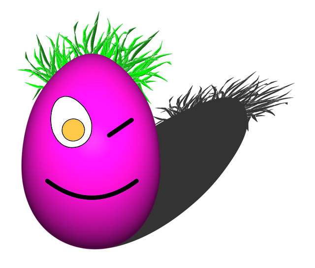 Free egg easter egg face illustration