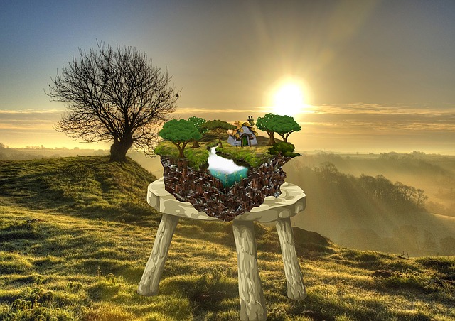 Landschap, Natuur, Mand, Miniaturen