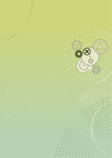 Free abstract gears time vector