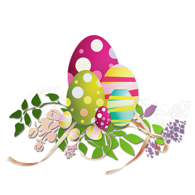 Free easter eggs decoration illustration