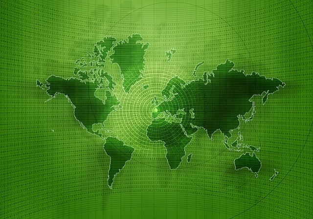 Free abstract geometric world illustration