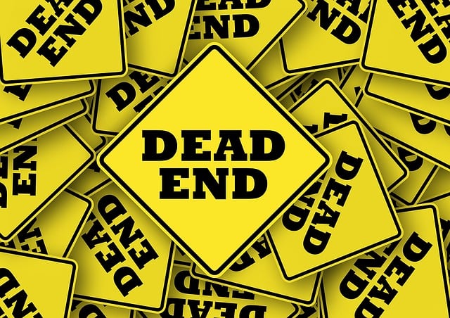 Free traffic signs the end dead end illustration