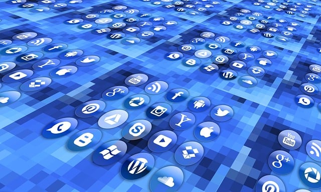 Free internet network social illustration