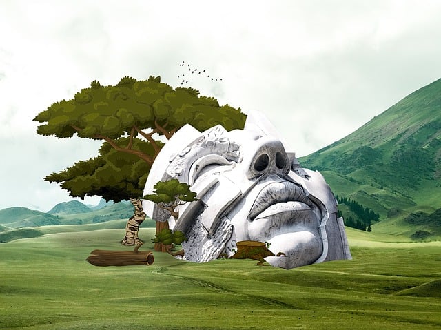 Free landscape monument architecture illustration