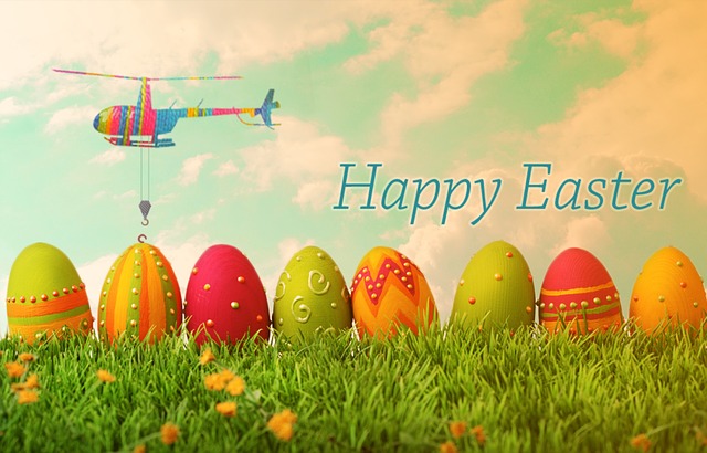 Free easter helicopter egg illustration