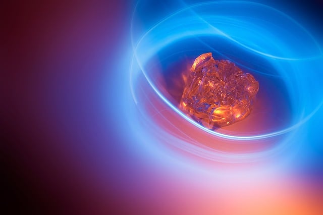 Free crystal glass lump illustration