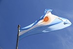 sky, blue, flag