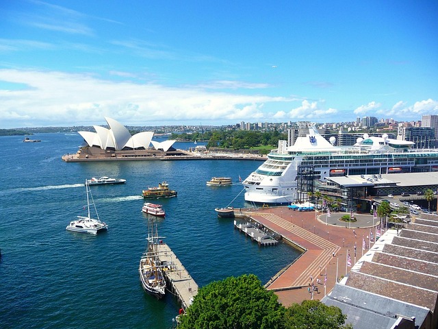 Australien, Sydney, Udsigt Over Havnen