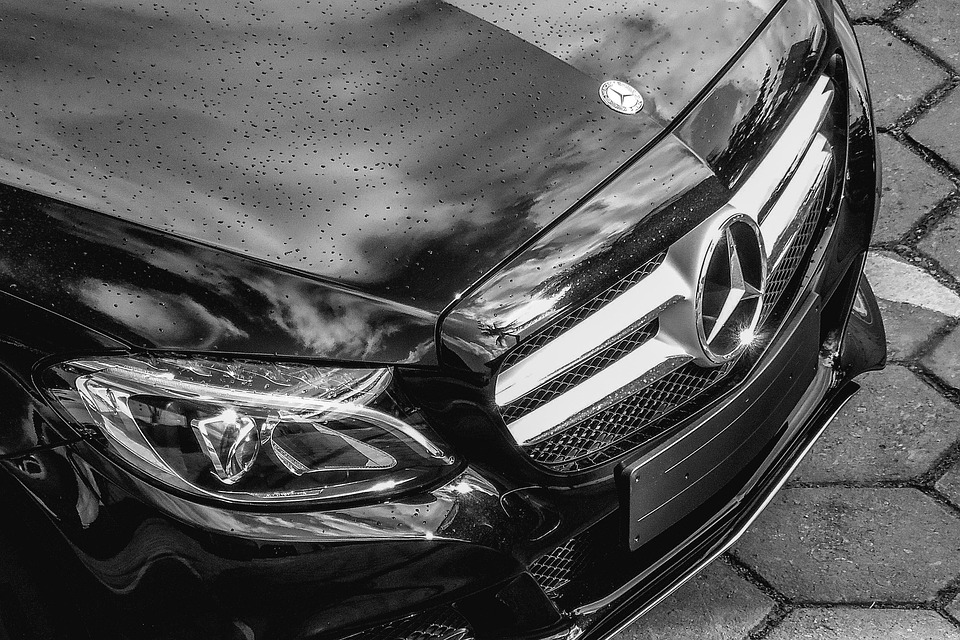black and white cars