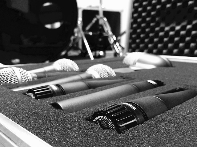 Mikrofon, Koffer, Studio, Aufnahmen