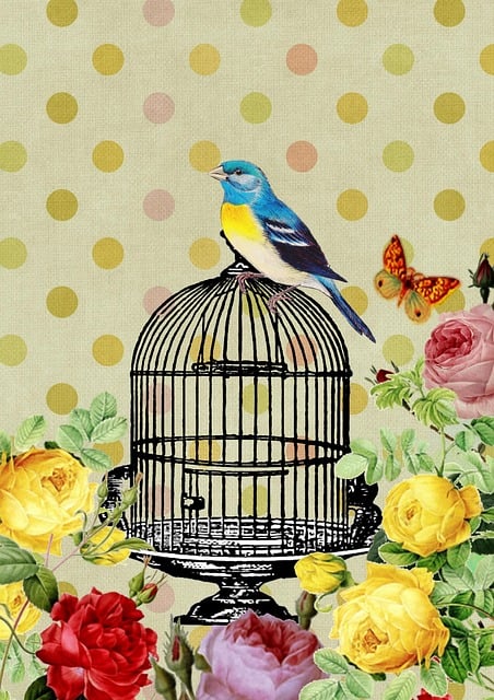 Free vintage scrapbook background illustration