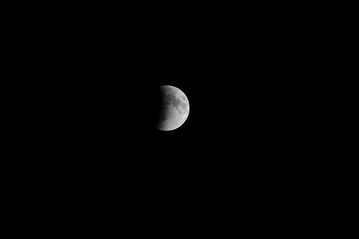 Night, Moon, Eclipse, Supermoon