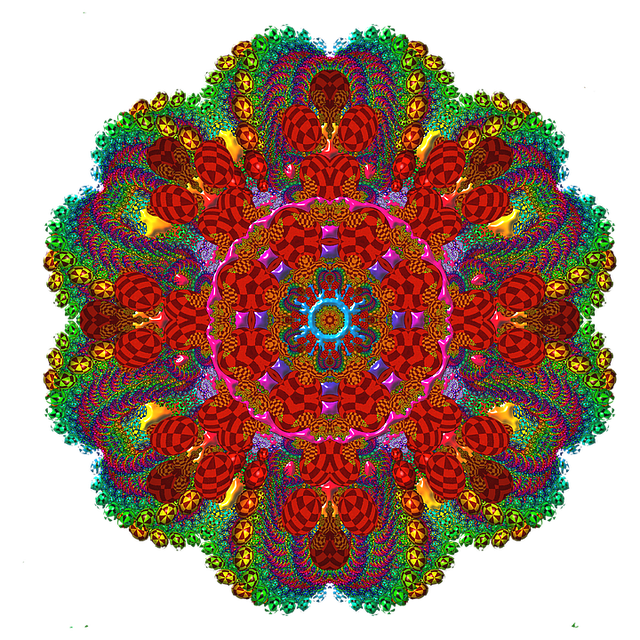 Free mandala fractal graphic illustration