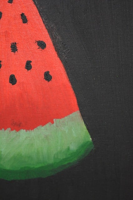 Free painting watermelon melon illustration