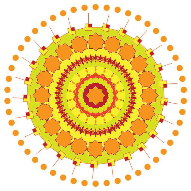Free mandala swirl geometric illustration