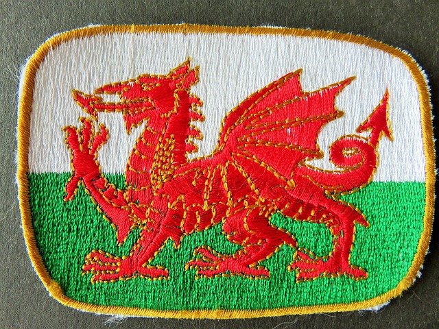 Wales, Welch, Drachen, Kamm, Emblem