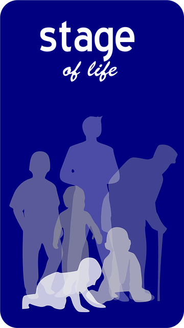 Free stage of life childhood life vector