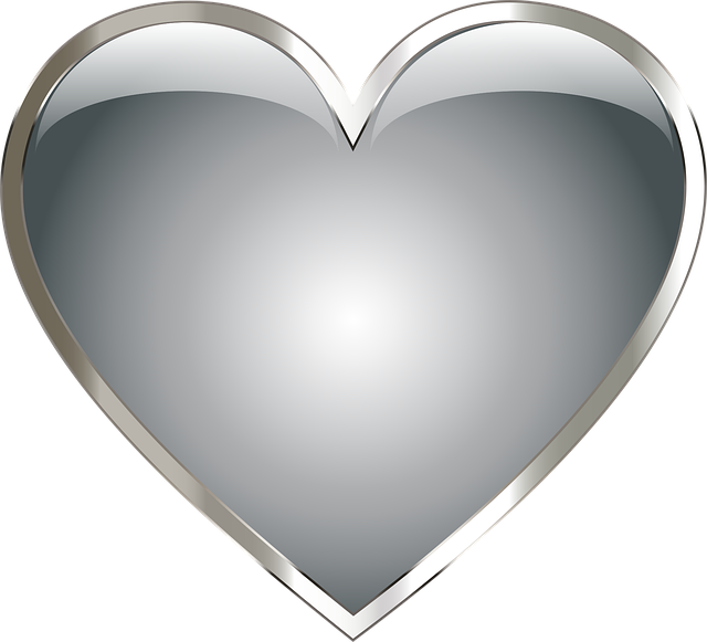 Stahl, Glänzend, Metallisch, Herz, Liebe