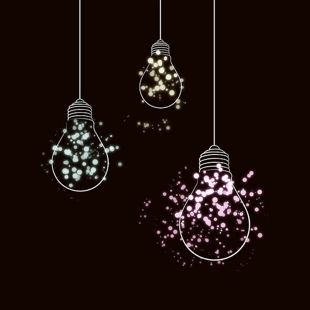Free lightbulb shining light illustration