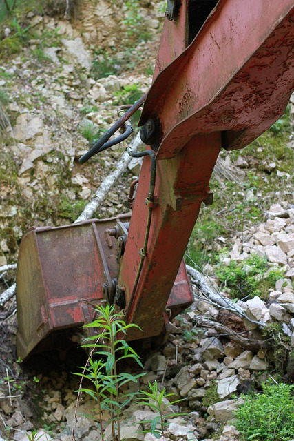 Excavador, Chatarra, Prado