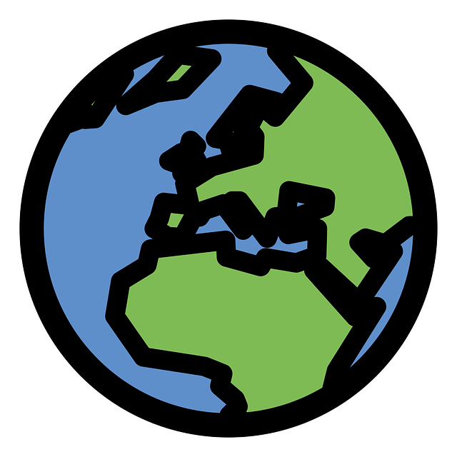 Free world international earth vector