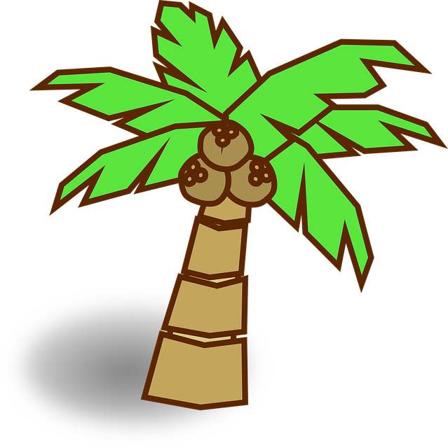 Kokosnuss, Dschungel, Kartensymbol