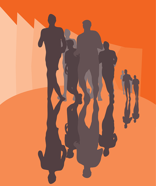 Free exercise people run illustration