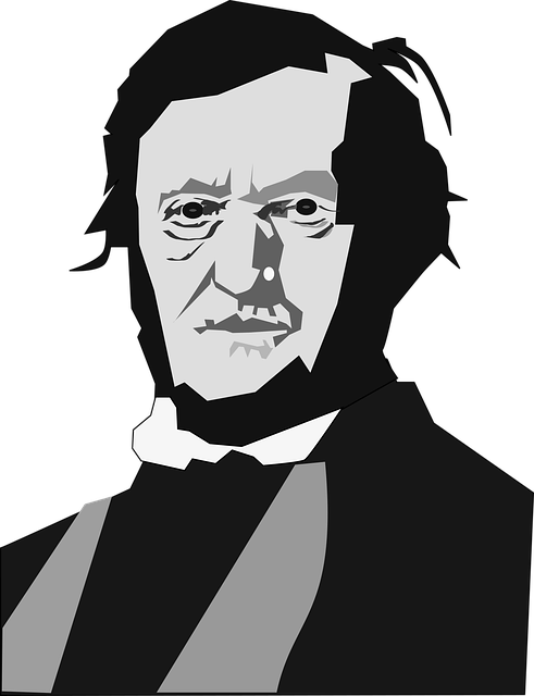 Free musician portrait richard wagner illustration