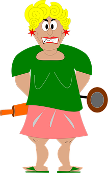 Resultado de imagen de imagenes mujer png enojada animada